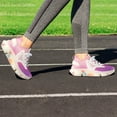 thumbnail image 5 of 2024 Colorful Marble Pattern Women Or Men Lace Up Flat Sneakers Female Mesh Walking Footwear, 5 of 8