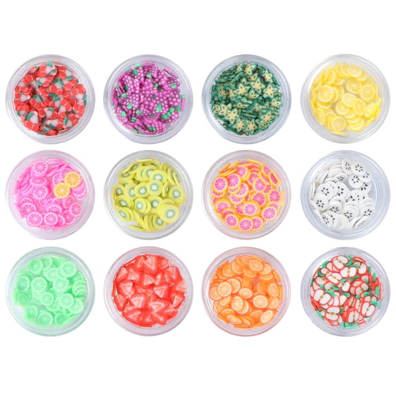 3D Fruit Slice Slime Making Supplies for DIY Crafts