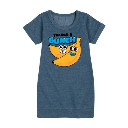 

Instant Message - Thanks A Bunch - Toddler And Youth Girls Fleece Dress