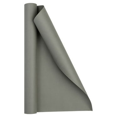 JAM Paper Matte Wrapping Paper, 26.3 Sq ft (17 in x 18 Ft), Grey, 1/Pack