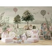Muravie Safari Animal Floral Wallpaper