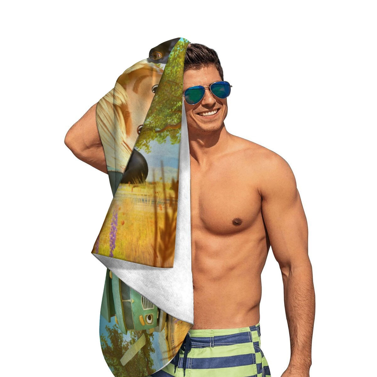 Trash Truck Gifts Beach Towel for Women Girl Birthday Inspired Fan Bath Outdoor Music Lover