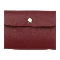Uxcell Leather Credit Card Holder Business Card Case with 24 Slots, Burgundy