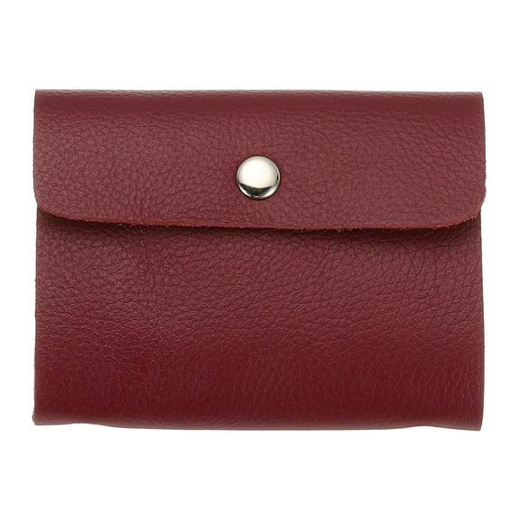 Uxcell Leather Credit Card Holder Business Card Case with 24 Slots, Burgundy