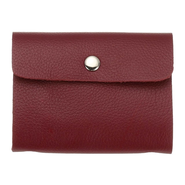 Uxcell 2 Pcs Organizador de Cartera de Cuero para Tarjetas de Crédito Delgado, Gris