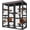 Black, variant on Aivituvin Catio Large Cat House Outdoor Walk in Outdoor Cat Enclosure Indoor Cage Kitty Condo Playpen with Door, Platform, Scratch Post, Hammock - 70"
