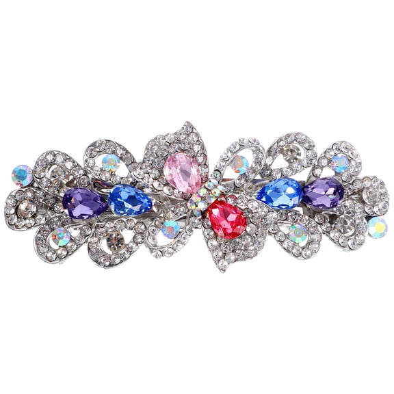 TEHAUX Rhinestone Barrette Hair Accessory Fashionable Multicolor 1Pack
