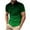 Green, variant on ZCFZJW Mens Ombre Shirts Casual 1/4 Button up V Neck Tie Dye Gradient Print Summer Short Sleeve Polo Shirts Lightweight Comfy Holiday T-Shirts Tops Green M