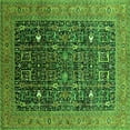 thumbnail image 1 of Ahgly Company Indoor Square Oriental Green Industrial Area Rugs, 8' Square, 1 of 4