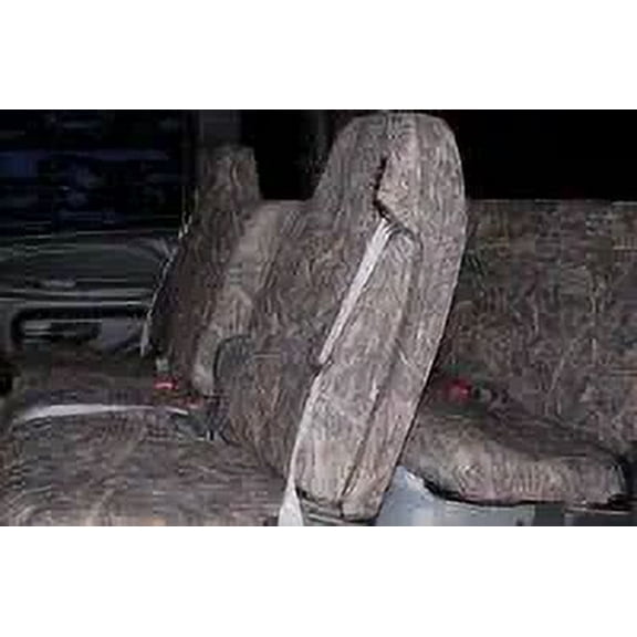 D1191 1998-2001 Dodge Ram Truck Front 40/20/40 Split Bench Seat with Molded Headrests and Integrated Seat Belts in Camo Endura