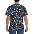 thumbnail image 3 of Bixox Men's Ball Sports Printed Short Sleeve Skinny Athletic T-Shirt, 3 of 6