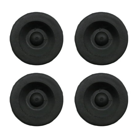 RAParts (4) Black Rubber Grease Plug Hub Dust Caps for Eng Trailer Camper Axle