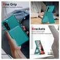 thumbnail image 6 of Decase Wallet Case for Samsung Galaxy S25, PU Leather/Plastic Wallet Phone Case with Magnetic Button Closure Credit Card Holder Slots, Stand Function, Lightweight Solid Fold Cover,Green, 6 of 6