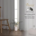 thumbnail image 3 of SIABC-Bob Natural Curtains 96 Inches Extra Long 2 Panels Set for Living Room Bedroom, Light Filtering Faux Linen Textured Rod Pocket Window Curtains, Cortinas para Sala, 40Wx96L Inches, Natural, 3 of 4