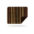thumbnail image 3 of Denali Home Collection Denali Dark Chocolate Stripe/Chocolate Blanket, 3 of 5