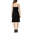 thumbnail image 3 of INSPIRE CHIC Vestido Midi de Verano sin Mangas con Tirantes Ajustables Boho Negro S, 3 of 4
