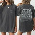 thumbnail image 5 of Consider The Lilies Matthew 6:27-30 Double-Sided T-Shirt – Bible Verse Tee for Study and Prayer, Christian Gift, Unisex Short Sleeve, 5 of 7