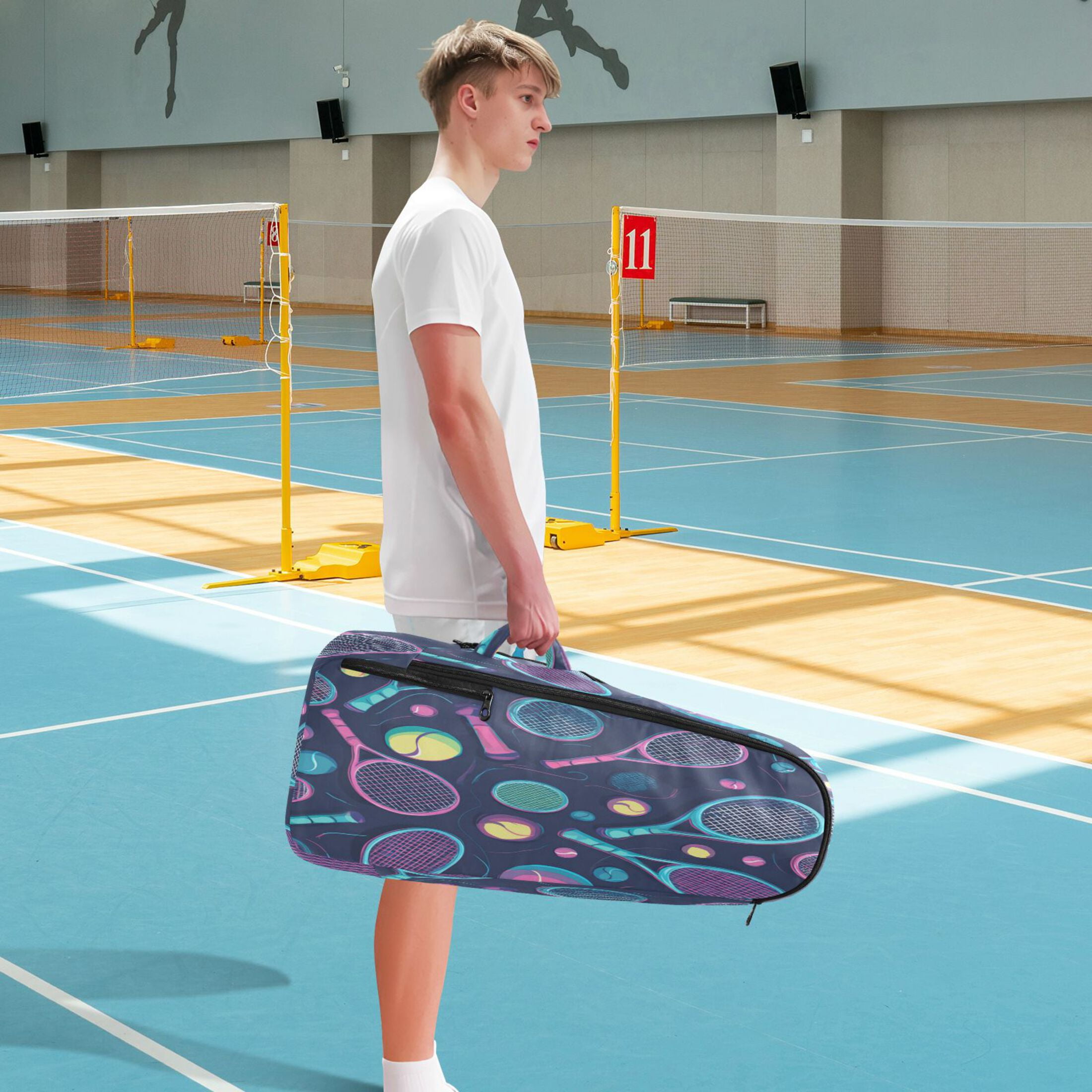 2 Racquet Holder Tennis Backpack Tennis Racket Covers Gym Bags Cartoon Tennis Rackets