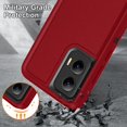thumbnail image 3 of JTCASES for Motorola Moto G 5G 2024 Case, Shockproof Anti-drop PC Frame Anti-slip Strip Silicone Back Shell Rugged Anti-scratch for Motorola Moto G 5G 2024 - Red, 3 of 7