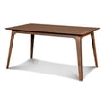 thumbnail image 3 of Pemberly Row Contemporary Solid Wood Table and 4 Chairs in Brown, 3 of 14