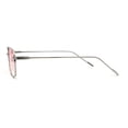thumbnail image 4 of Mens Double Bridge Rectangle Metal Rim Pimp Shade Silver Pink, 4 of 4