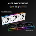 thumbnail image 5 of Thermalright TL-M12Q X3 120mm Daisy Chain Case Fans,ARGB Pc Fan Up to 2000RPM, Infinite Mirrors on Both Sides,Single Cable for Each Set of Fans Easier Installation (Black), 5 of 7