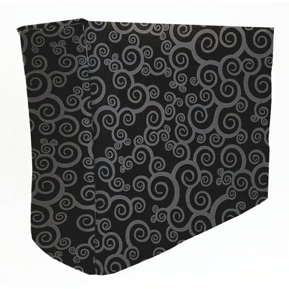 Black & Gray Scroll Damask Cover Compatible with Ninja Foodi Digital Air Fry Oven by Penny's Needful Things