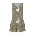 thumbnail image 5 of HOXZODT Women’s Easter Dress Sleeveless V-Neck Casual Tank Dress with Pockets, Cute Bunny Print, Womens Easter Dress 2026 for Spring Holiday, Gray, M, 5 of 7
