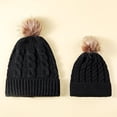 thumbnail image 3 of Guiexla Thermal Beanie Hat Stay Warm Stylish Parent-Child Autumn Winter Cold-proof Fine Workmanship Hat for Cold Weather, 3 of 8