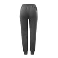 thumbnail image 6 of Sngxgn High Waist Cargo Pants Women Women Solid Trousers Casual Baggy Elastic Waist Wide Leg Pants With Pockets(Grey,S), 6 of 7