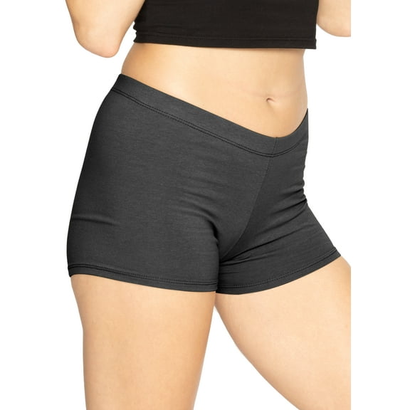 Stretch Is Comfort Women's Teamwear Cotton Stretch Booty Shorts| Adult Xsmall- Large