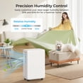thumbnail image 2 of 2000 Sq.Ft Dehumidifier for Basement with Drain Hose, 30 Pint/D Quiet Dehumidifiers for Home Large Room Bedroom Bathroom, Intelligent Humidistat, 3 Modes, 24H Timer, Auto Defrost, 2 of 9