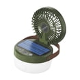 thumbnail image 3 of Linterna solar para exteriores, luz de camping con correa para colgar, portátil y versátil Verde, 3 of 9
