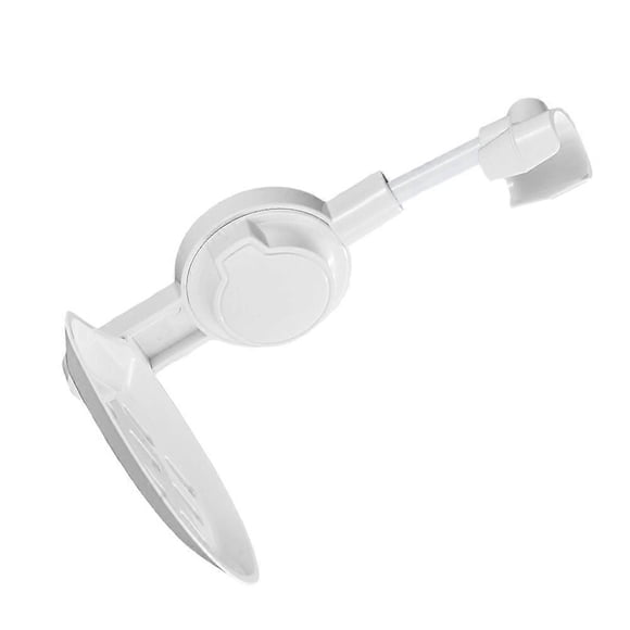Wall Mounted Shower Wand Holder Designed for Homeowners Featuring Soap Holding Capacity in White Abs 1Set