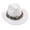 White, variant on SRZYMJ Women's Felt Fedora Hat Wide Brim Panama Hats with Tassel