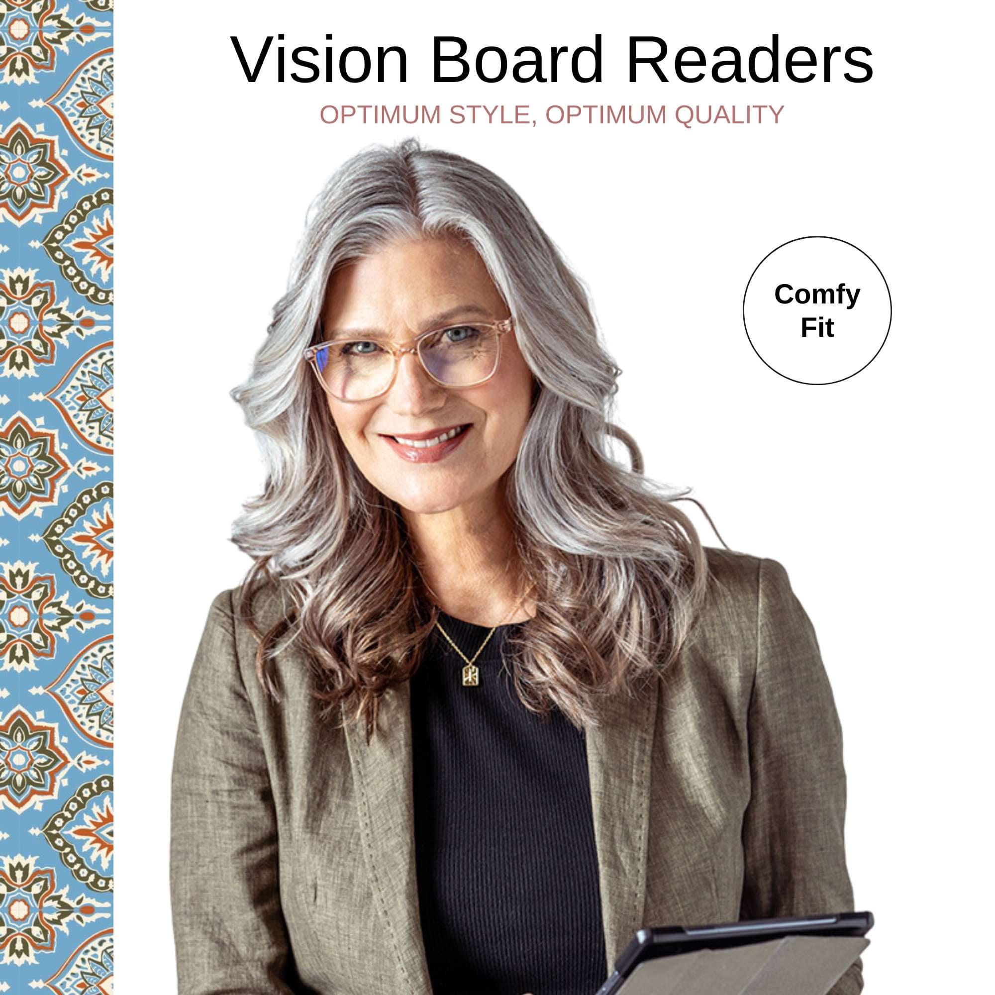 Optimum Optical Signature Blue Light Filtering Readers - Vision Board, +1.75
