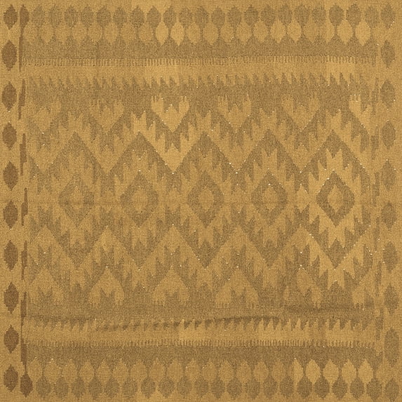 Ahgly Company Indoor Square Southwestern Brown Country Area Rugs, 5' Square