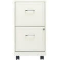 thumbnail image 2 of Scranton &amp; Co 2 Drawer Steel Mobile File Cabinet in Pure White, 2 of 12