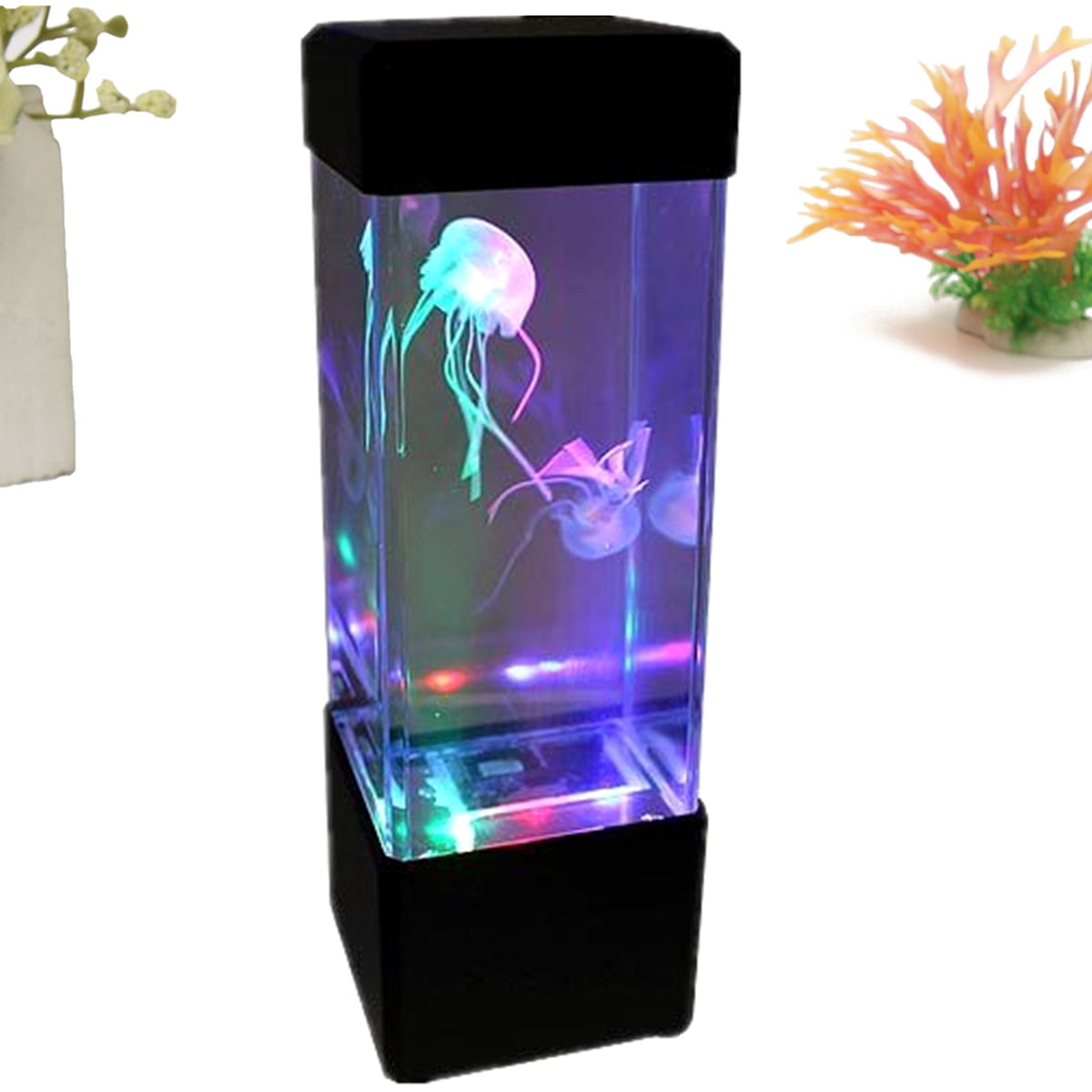 Jellyfish Aquarium Lights Lamp Night Desk Fish Tank Light Changing Mood Best 