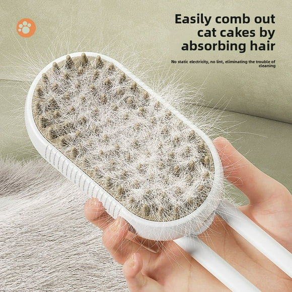 PawFinity Brosse de Toilettage pour Animaux 5-en-1 - Outil de Massage par Pulvérisation avec Bassin d'Eau pour Chats et Chiens, Brosse de Bain Anti-Peluches et Sans Enchevêtrement