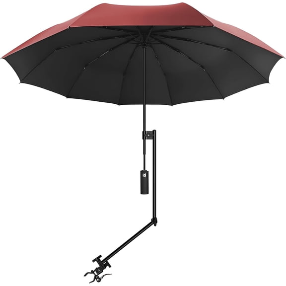UPF 50 Beach Umbrella with Adjustable Universal Clamp