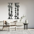thumbnail image 6 of Black and White Mid Century Modern Metal Wall Art, 6 of 8
