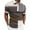 Khaki, variant on Polo Shirts For Men Spring Summer Fashion Lapel Zipper Short Sleeve Printed Shirt Top Mens Shirts