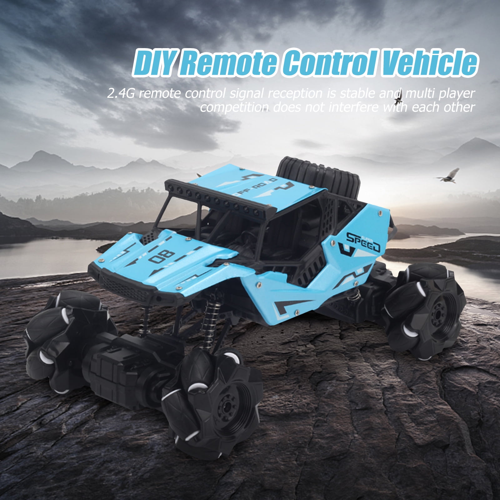 Buy RC Car Building Toy Kit DIY Remote Control Stunt Cars to Build
