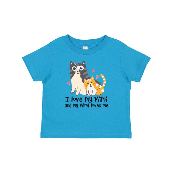 Inktastic I Love My Mimi Loves Me Cat Boys or Girls Baby T-Shirt