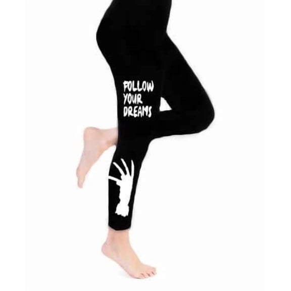 Freddyn Women's Cotton Leggings - Solid Black - Small