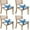 Summer Ocean Starfish, variant on Summer Ocean Starfish Seat Covers for Dining Room Chairs Set Of 4,Stretch Printed Washable Chair Seat Cover with Elastic Ties and Button,Removable Waterproof Couch Cushion Covers