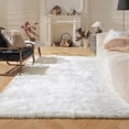 thumbnail image 1 of Alfombra de Piel Sintética Ashler Ultra Suave 120x180 cm Blanca Shaggy, 1 of 9