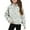 Light Blue#, variant on Fmbrln Girls Fleece Sweatshirts Casual Half Zip Up Long Sleeve Vintage Print Pullover Sweatshirts with Thumb Hole and Pockets Fall Winter Trendy Clothes for Kids 5-14Y