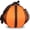 Orange, variant on Storage Drawstring Shoulder Span Canvas Ball Bag,Black
